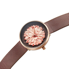Strand By Obaku Blossom Walnut Quartz Women's Watch - S700LHVNMN-DF