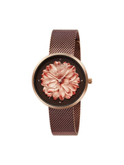 Strand By Obaku Blossom Walnut Quartz Women's Watch - S700LHVNMN-DF