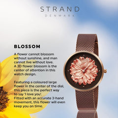 Strand By Obaku Blossom Walnut Quartz Women's Watch - S700LHVNMN-DF