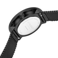 Strand By Obaku Butterfly Charcoal Quartz MOP Women's Watch - S700LXBBMB-DB