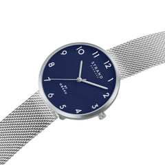 Strand By Obaku Aurora Cyan Quartz Women's Watch - S700LXCLMC-DA