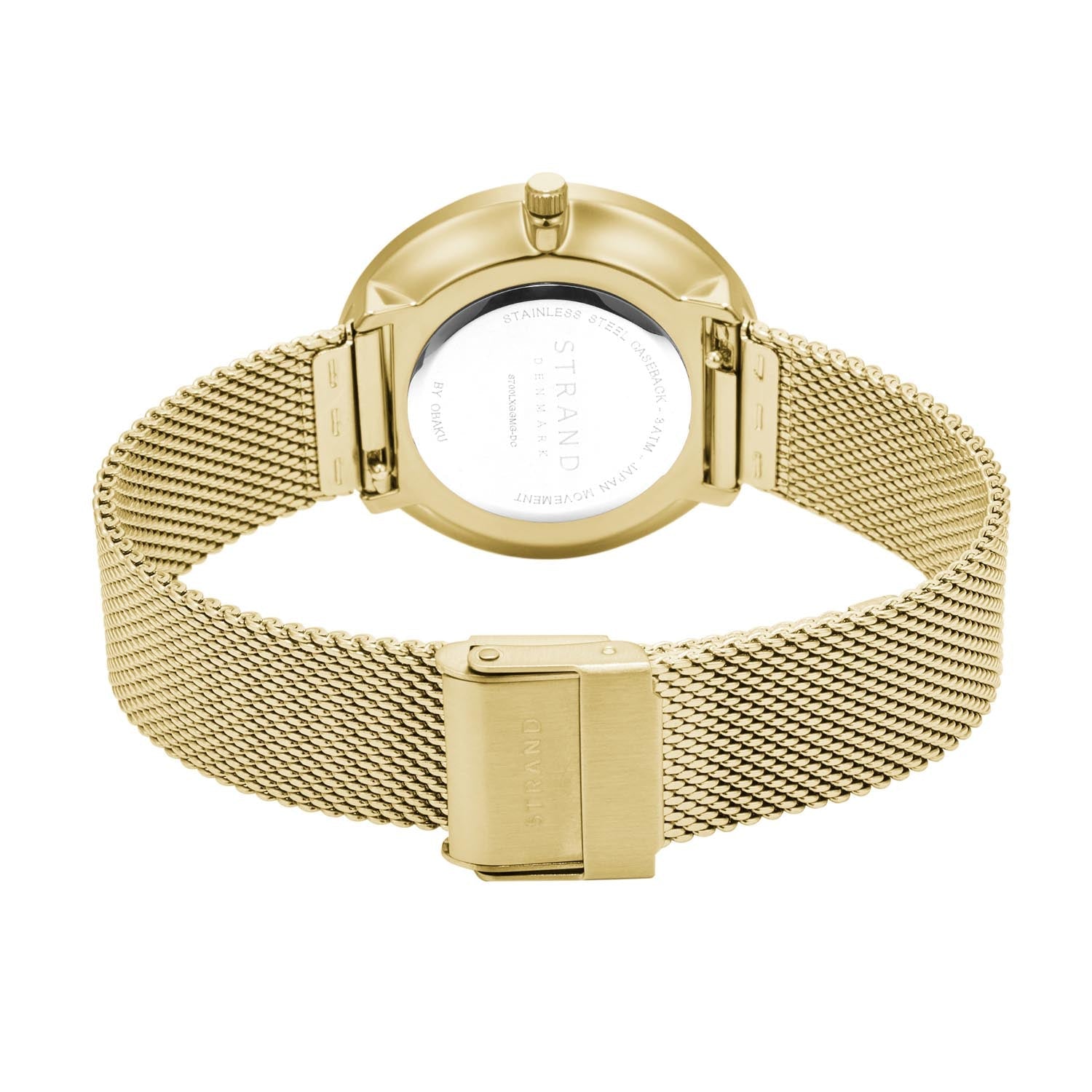Strand By Obaku Calista Gold Quartz Women's Watch - S700LXGGMG-DC