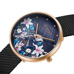 Strand By Obaku Flowerpower Quartz MOP Women's Watch - S700LXVBMB-DF