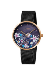 Strand By Obaku Flowerpower Quartz MOP Women's Watch - S700LXVBMB-DF