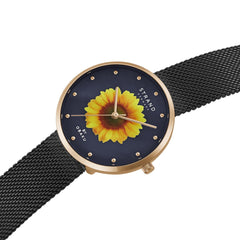 Strand By Obaku Sunflower Night Quartz Women's Watch - S700LXVBMB-DS