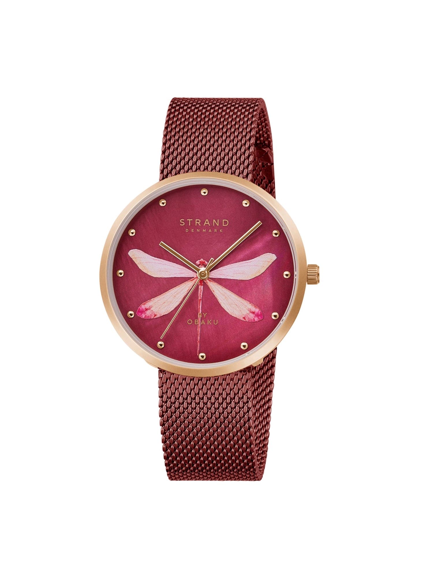 Strand By Obaku Dragonfly Quartz MOP Women's Watch - S700LXVDMD-DDP