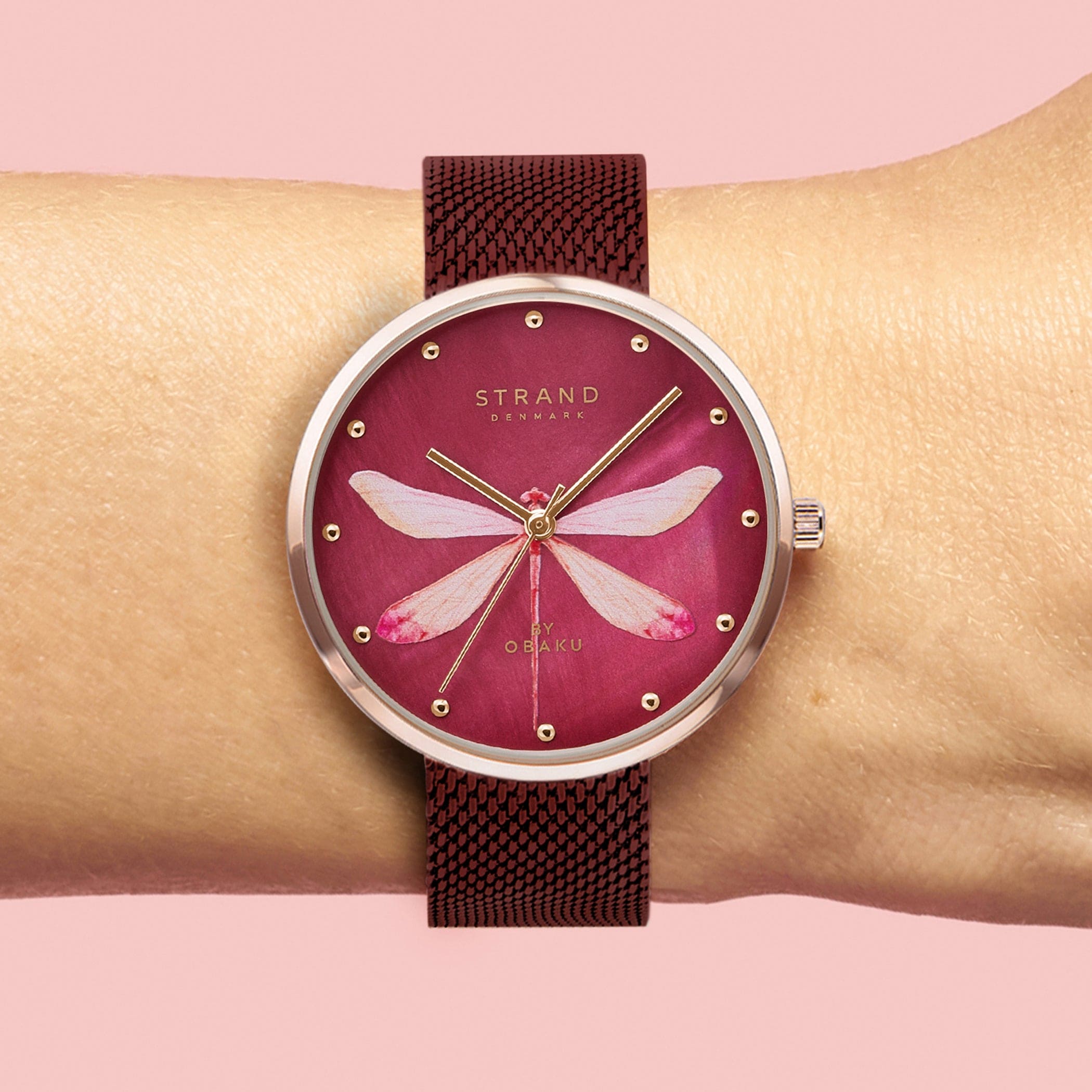 Strand By Obaku Dragonfly Quartz MOP Women's Watch - S700LXVDMD-DDP