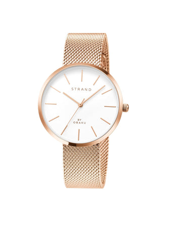 Strand By Obaku Sunset Rose Quartz Women's Watch - S700LXVIMV
