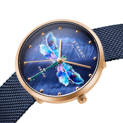 Strand By Obaku Dragonfly Quartz MOP Women's Watch - S700LXVLML-DD