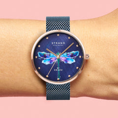 Strand By Obaku Dragonfly Quartz MOP Women's Watch - S700LXVLML-DD