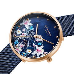 Strand By Obaku Flowerpower Quartz MOP Women's Watch - S700LXVLML-DF