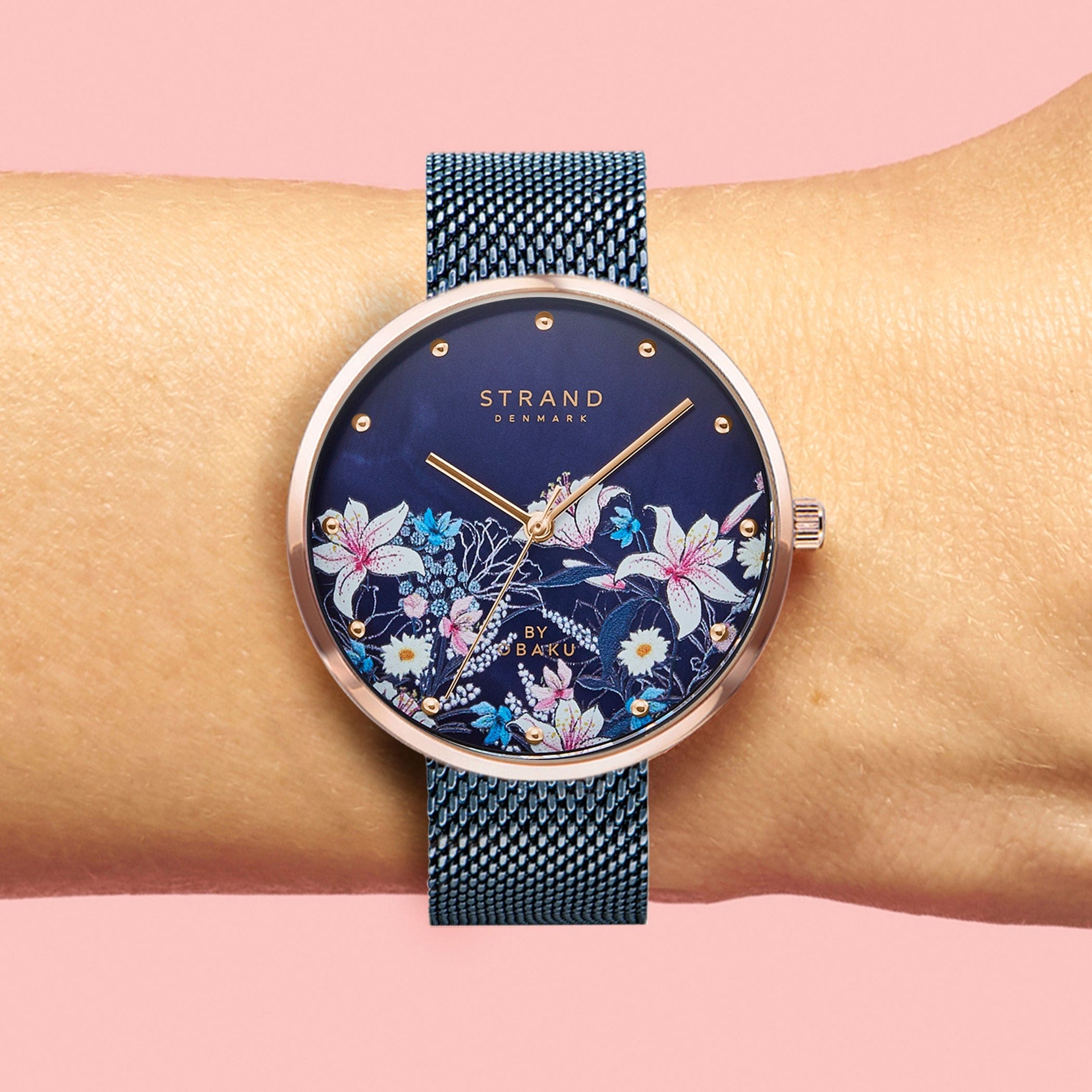 Strand By Obaku Flowerpower Quartz MOP Women's Watch - S700LXVLML-DF
