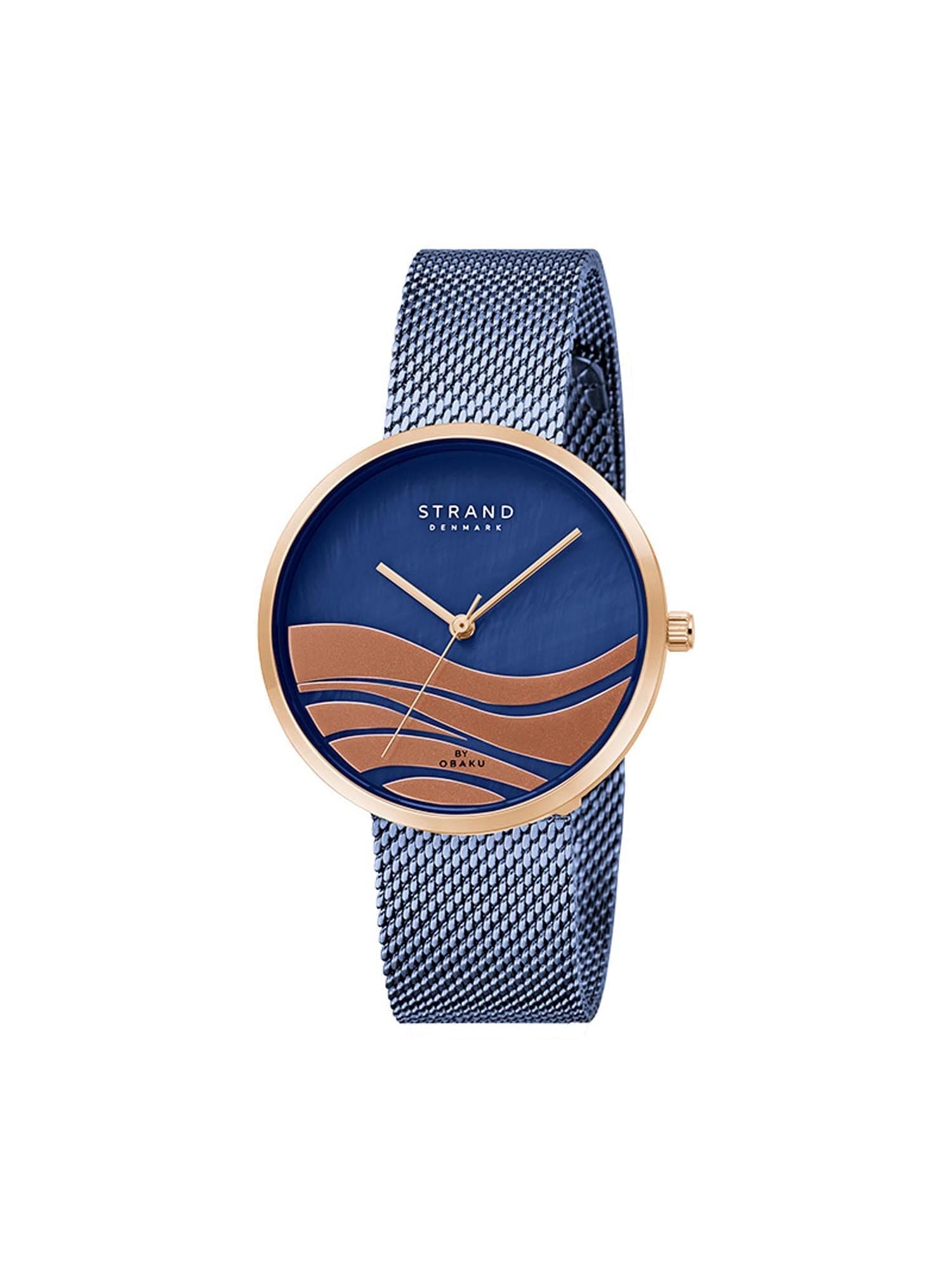 Strand By Obaku Wave Ocean Quartz MOP Women's Watch - S700LXVLML-DW