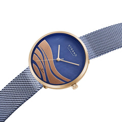 Strand By Obaku Wave Ocean Quartz MOP Women's Watch - S700LXVLML-DW