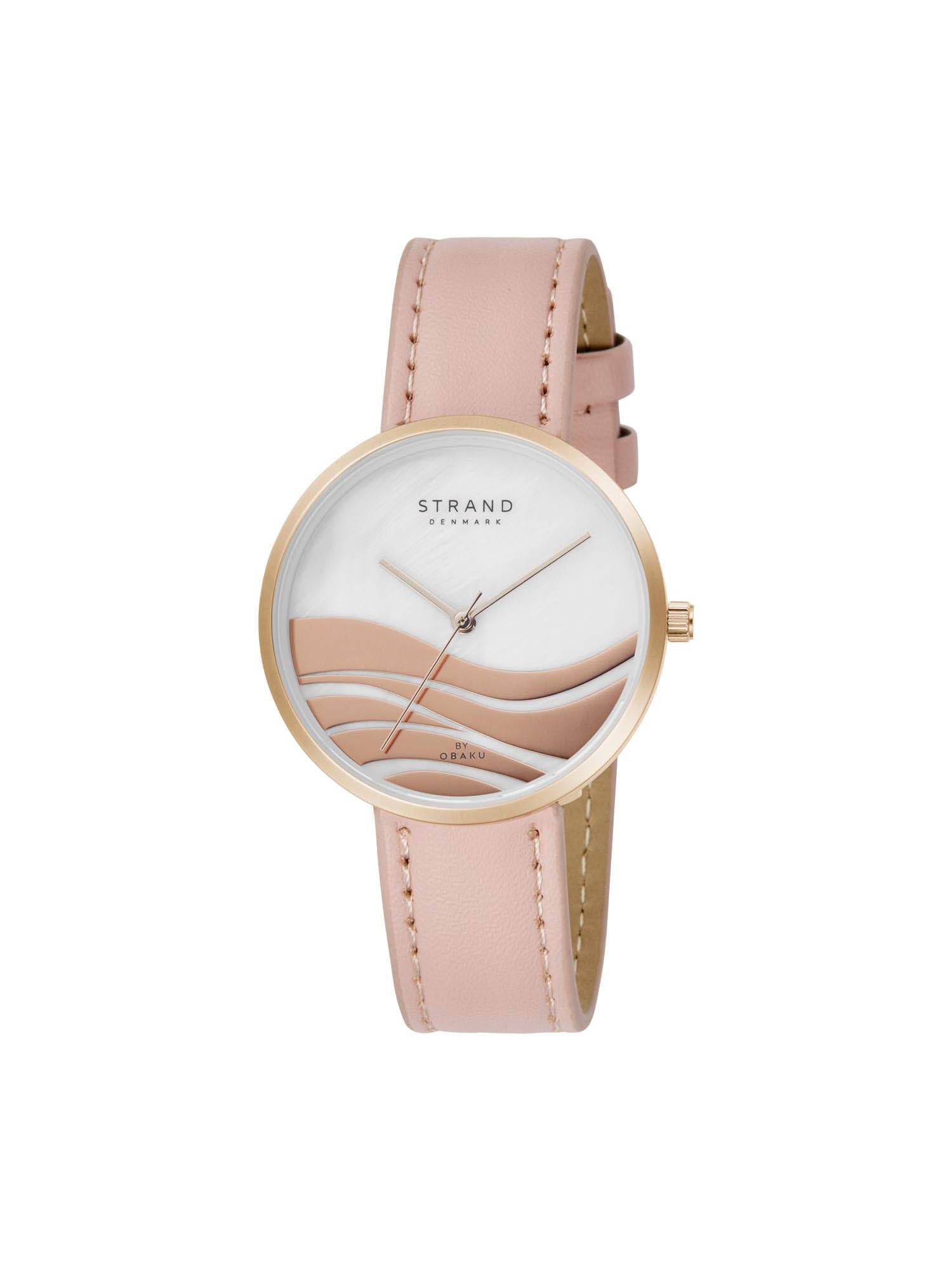 Strand By Obaku Wave Magenta Quartz MOP Women's Watch - S700LXVPRP-DW