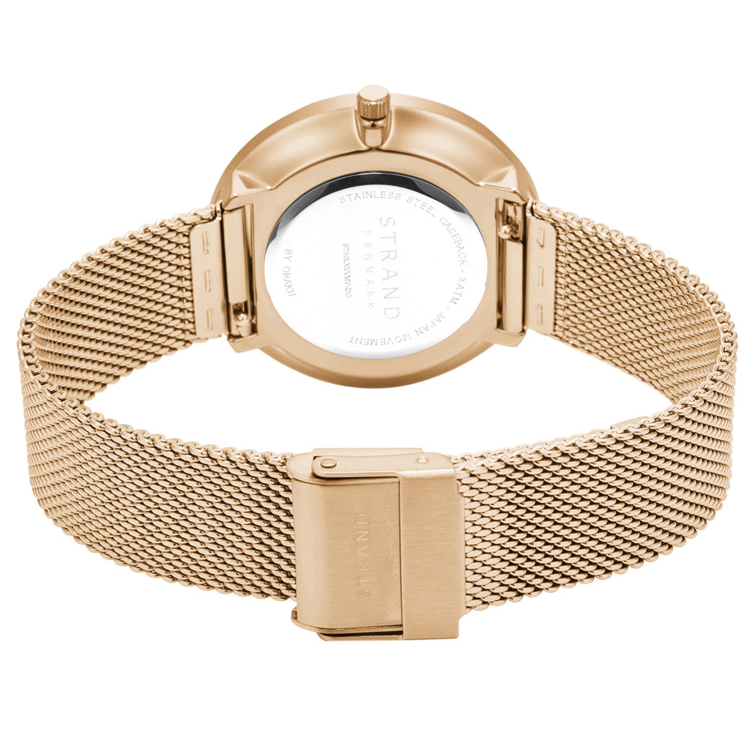 Strand By Obaku Coral Rosette Quartz Women's Watch - S700LXVVSV-DCR