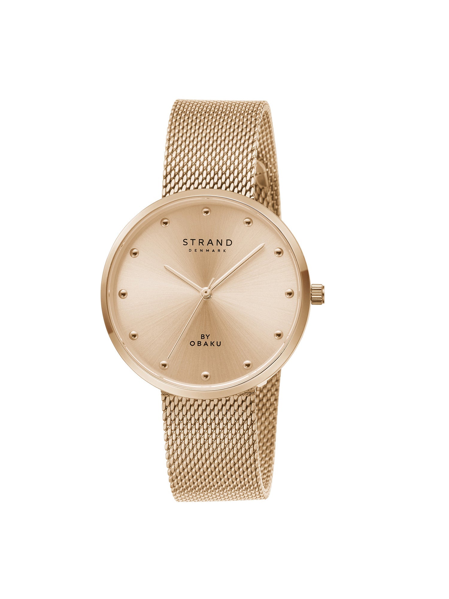 Strand By Obaku Coral Rosette Quartz Women's Watch - S700LXVVSV-DCR