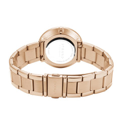 Strand By Obaku Coral Rosette Quartz Women's Watch - S700LXVVSV-DCR