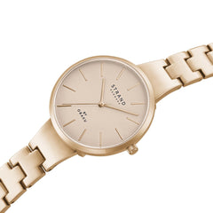 Strand By Obaku Coral Rosette Quartz Women's Watch - S700LXVVSV-DCR