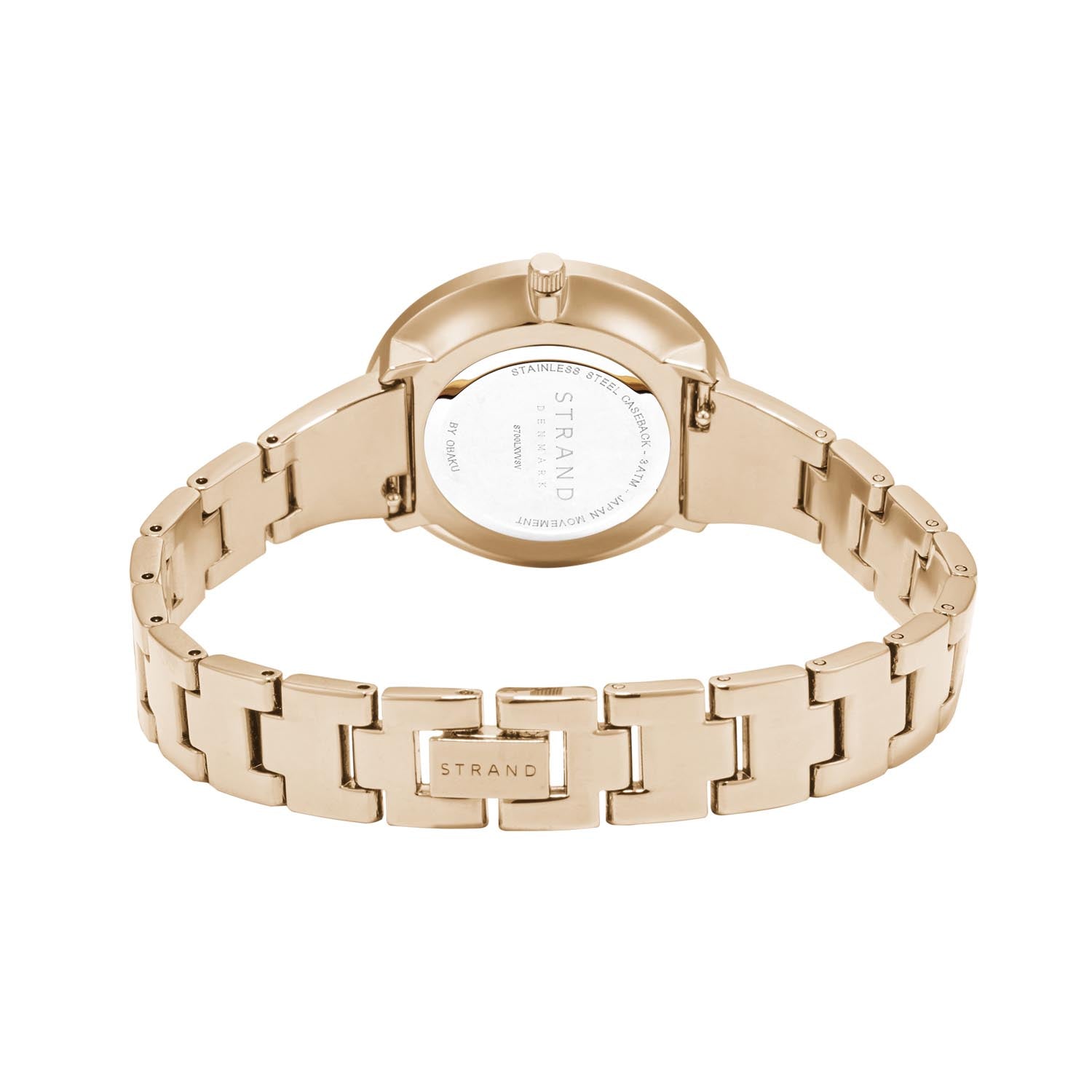 Strand By Obaku Coral Rosette Quartz Women's Watch - S700LXVVSV-DCR
