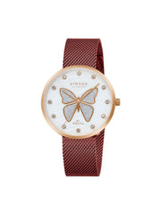Strand By Obaku Glitter Butterfly Quartz Women's Watch - S700LXVWMD-DB