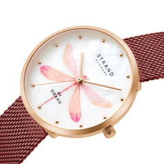 Strand By Obaku Dragonfly Quartz MOP Women's Watch - S700LXVWMD-DDP