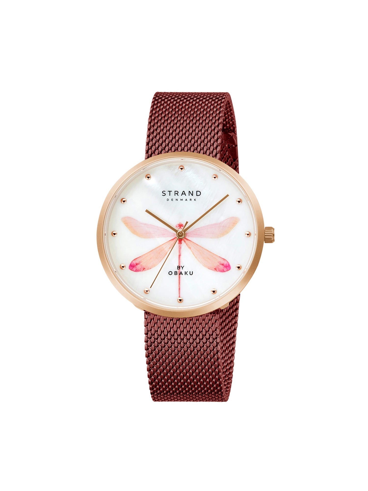 Strand By Obaku Dragonfly Quartz MOP Women's Watch - S700LXVWMD-DDP