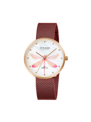 Strand By Obaku Dragonfly Quartz MOP Women's Watch - S700LXVWMD-DDP