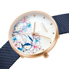 Strand By Obaku Flowerpower Quartz MOP Women's Watch - S700LXVWML-DF