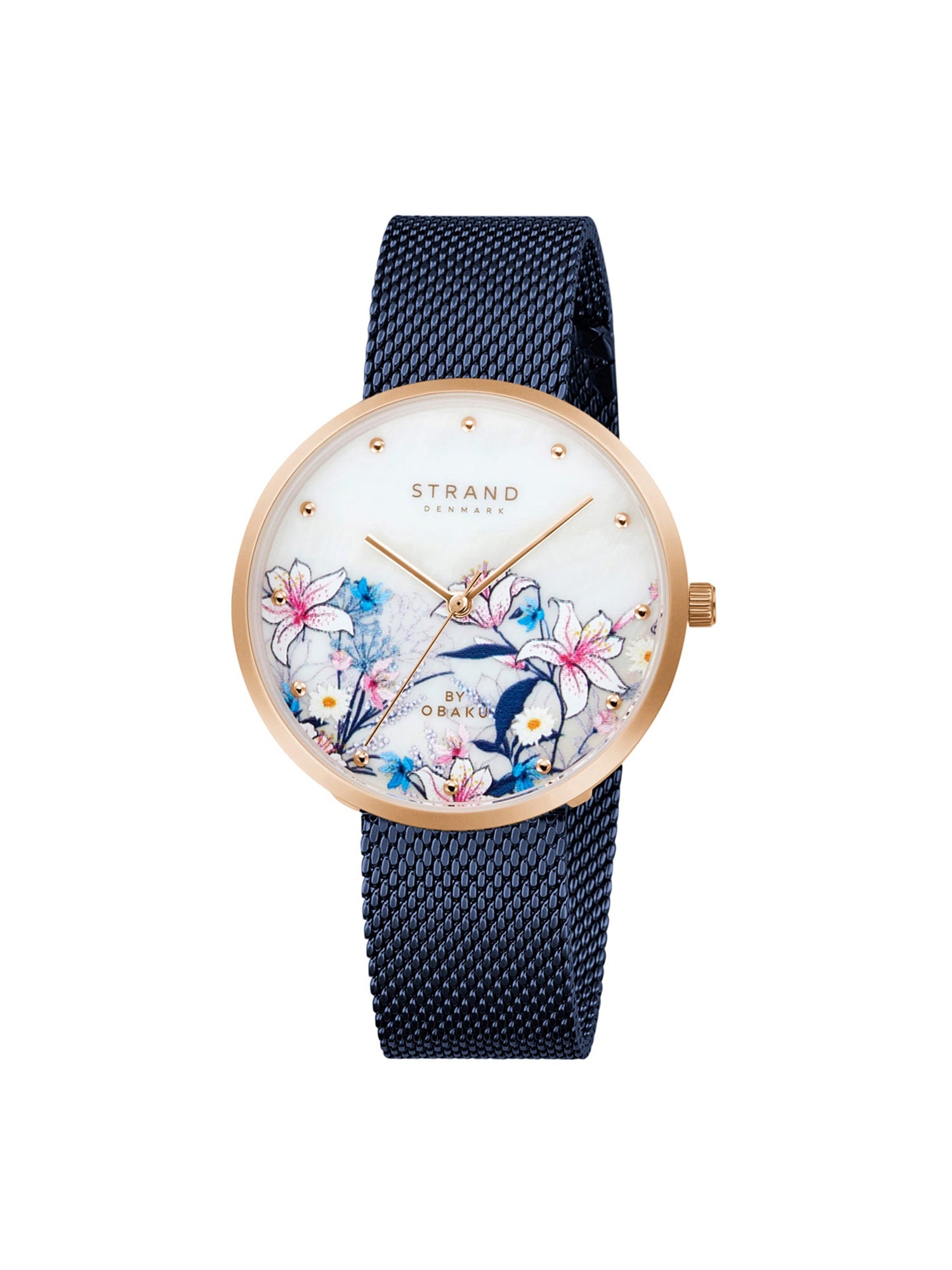 Strand By Obaku Flowerpower Quartz MOP Women's Watch - S700LXVWML-DF