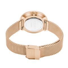 Strand By Obaku Printed Butterfly Quartz MOP Women's Watch - S700LXVWMV-DBP