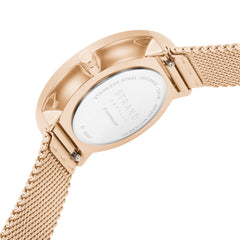 Strand By Obaku Printed Butterfly Quartz MOP Women's Watch - S700LXVWMV-DBP