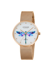 Strand By Obaku Dragonfly Quartz MOP Women's Watch - S700LXVWMV-DD