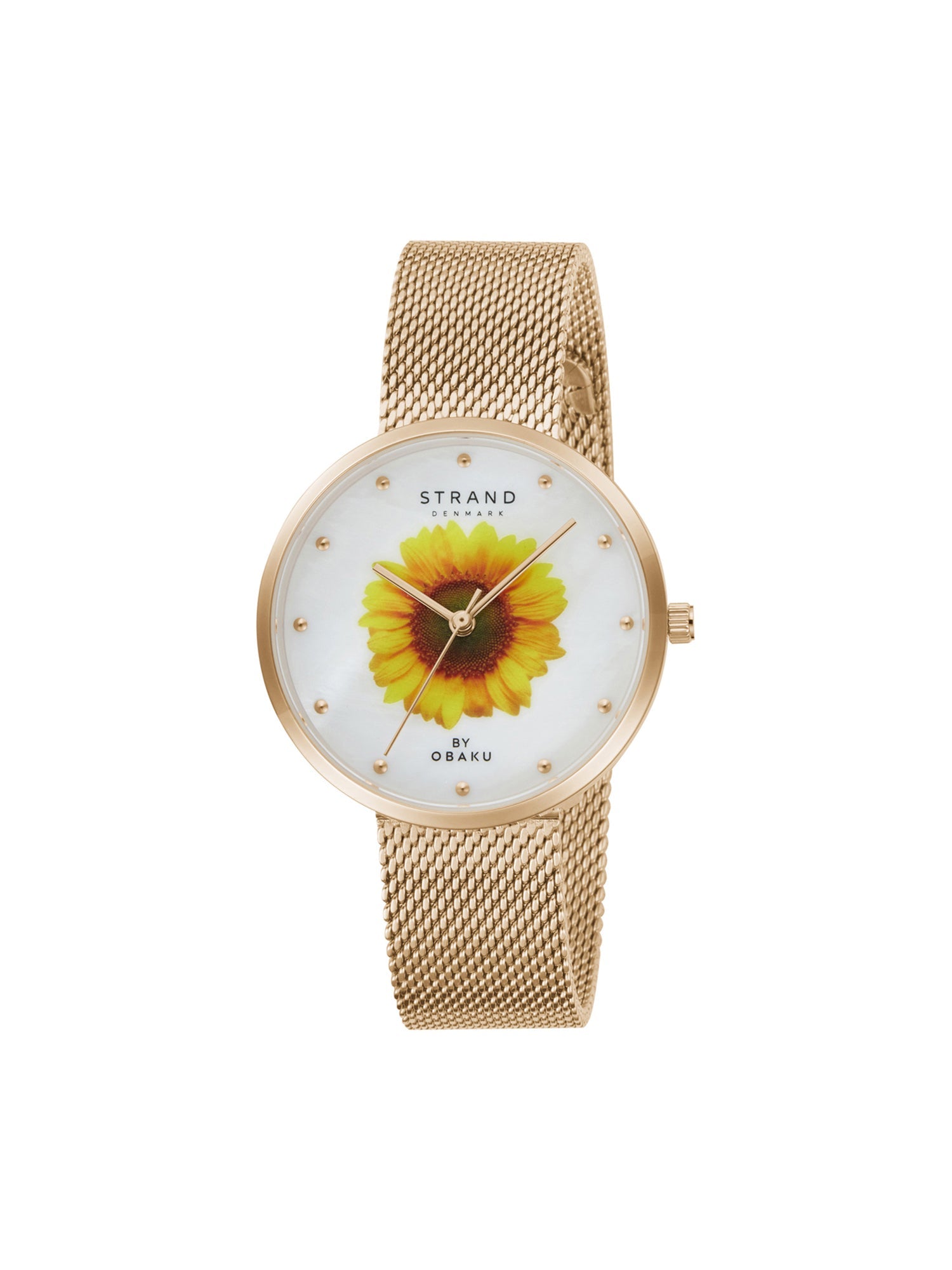 Strand By Obaku Sunflower Rose Quartz Women's Watch - S700LXVWMV-DS
