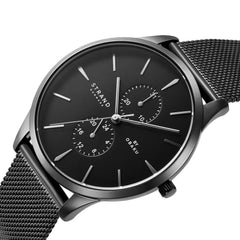 Strand By Obaku Beaufort Charcoal Quartz Men's Watch -  S703GMBBMB