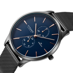 Strand By Obaku Beaufort Thunder Multifunction Men's Watch - S703GMBLMB