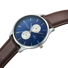 Strand By Obaku Seychelles Blueblack Chronograph Men's Watch - S703GMCLVN-DS