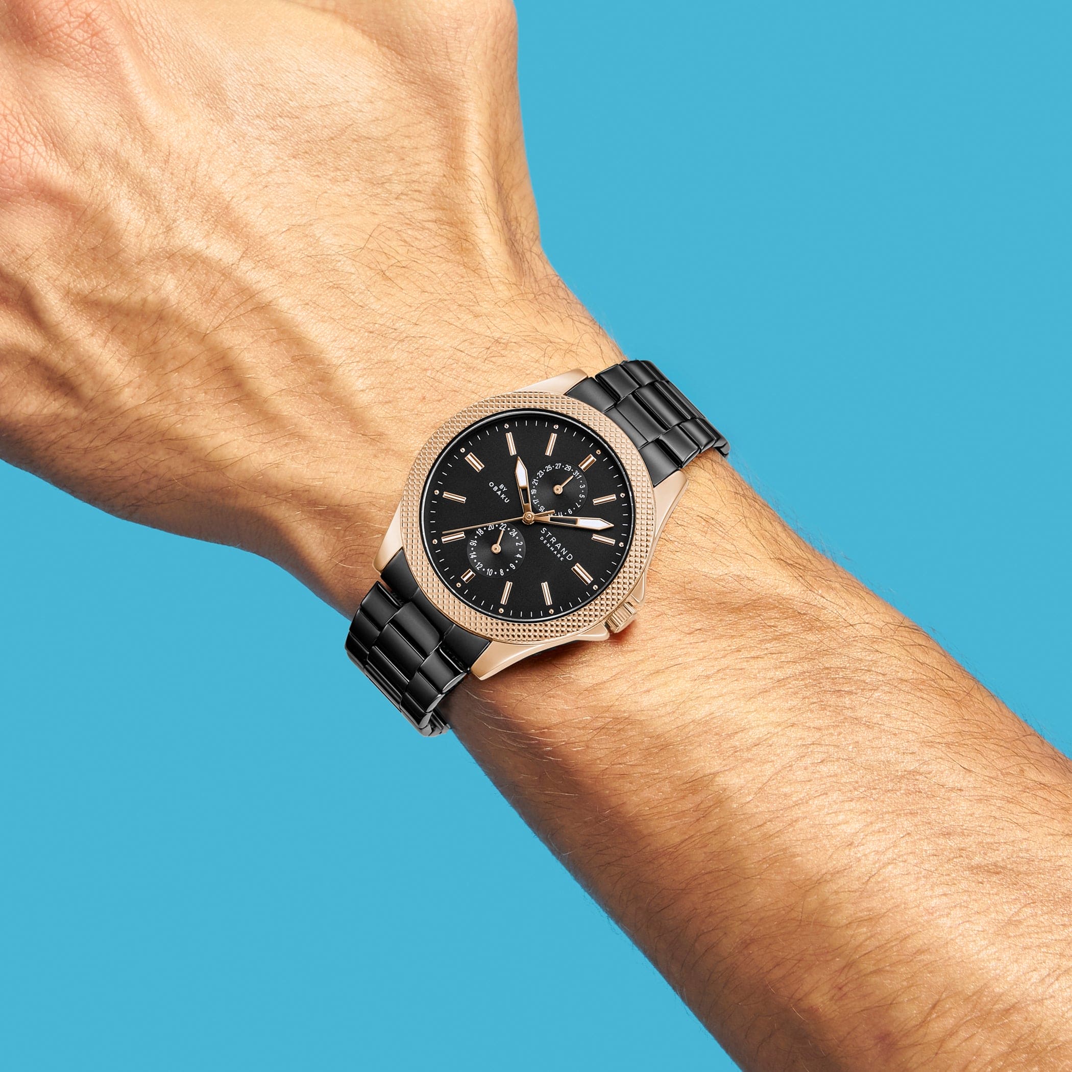 Strand By Obaku Ginevra Multifunction Men's Watch - S710GMVBSB