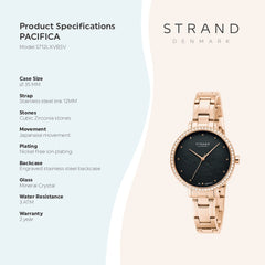 Strand By Obaku Pacifica Quartz Women's Watch -  S712LXVBSV