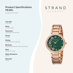 Strand By Obaku Pearl Mint Quartz Women's Watch - S713LHVESV