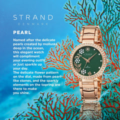 Strand By Obaku Pearl Mint Quartz Women's Watch - S713LHVESV