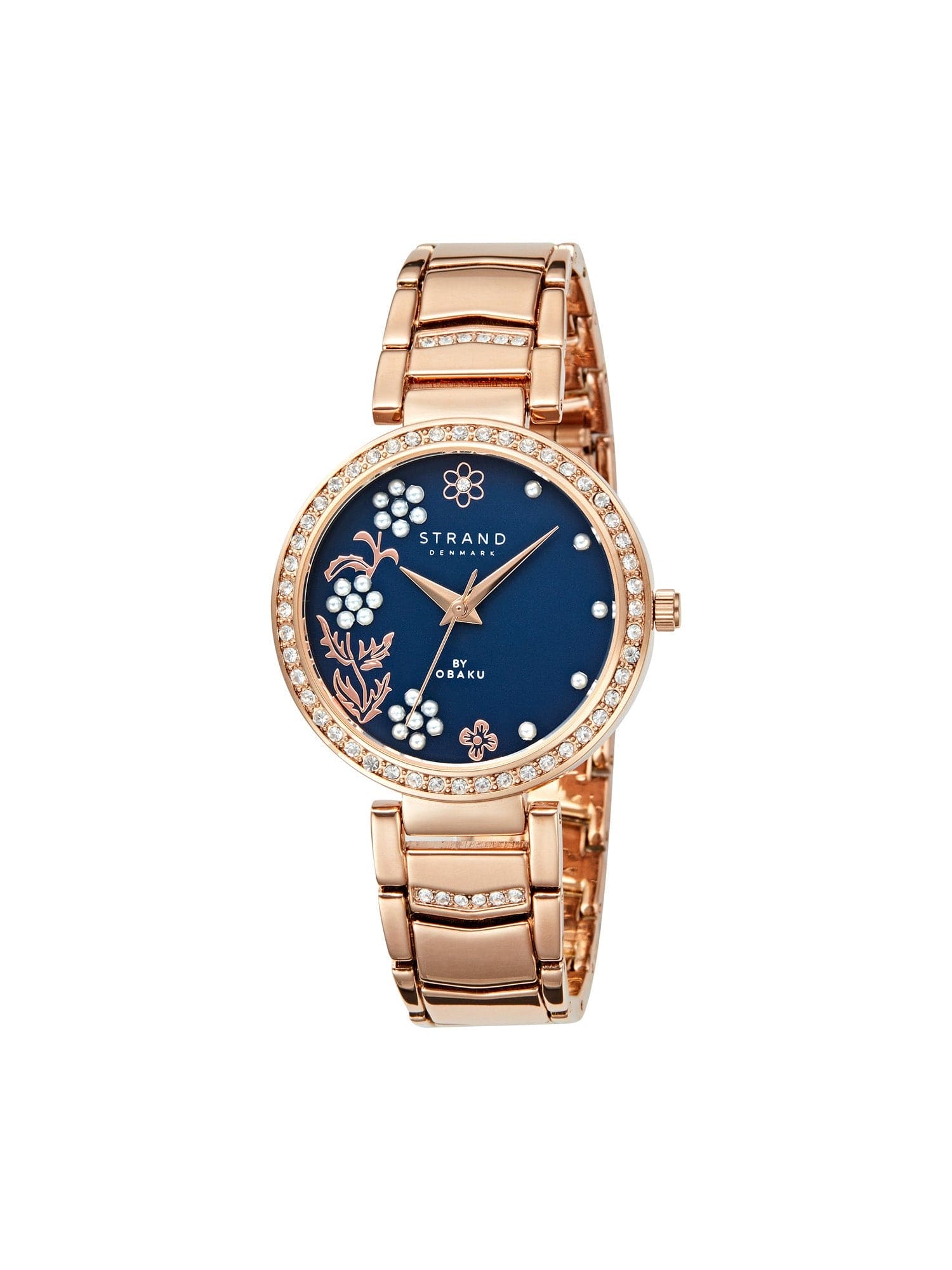 Strand By Obaku Pearl Lapis Quartz Women's Watch - S713LHVLSV