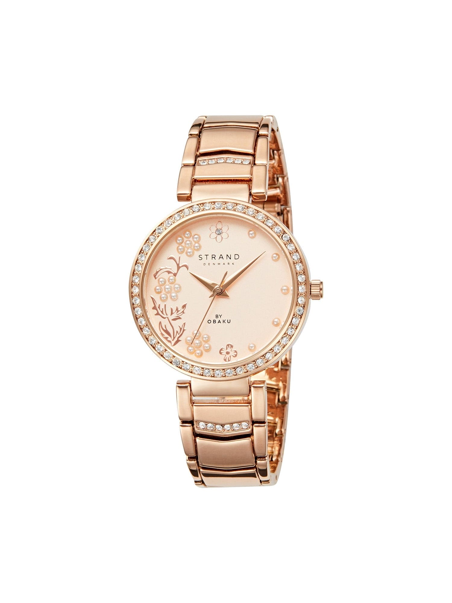 Strand By Obaku Pearl Rosette Quartz Women's Watch - S713LHVVSV