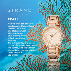 Strand By Obaku Pearl Rosette Quartz Women's Watch - S713LHVVSV