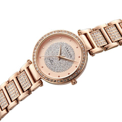 Strand By Obaku Brooke Rosette Quartz Women's Watch - S713LXVVSV-DB