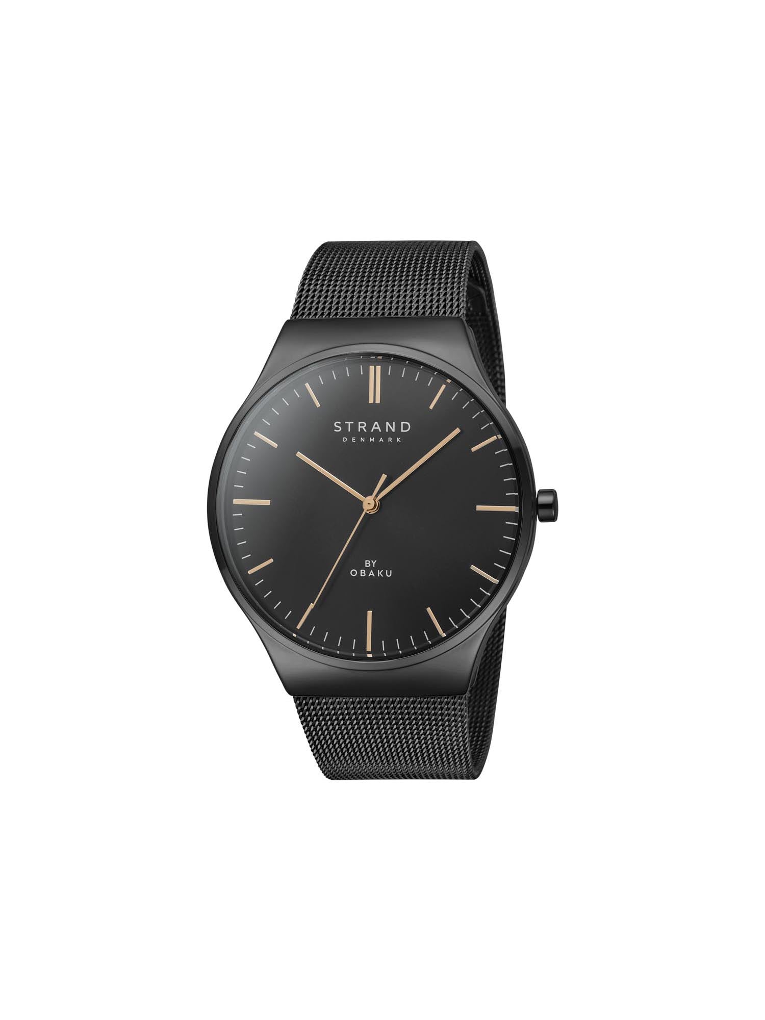 Strand By Obaku Mason Charcoal Quartz Men's Watch - S717GXBBMB