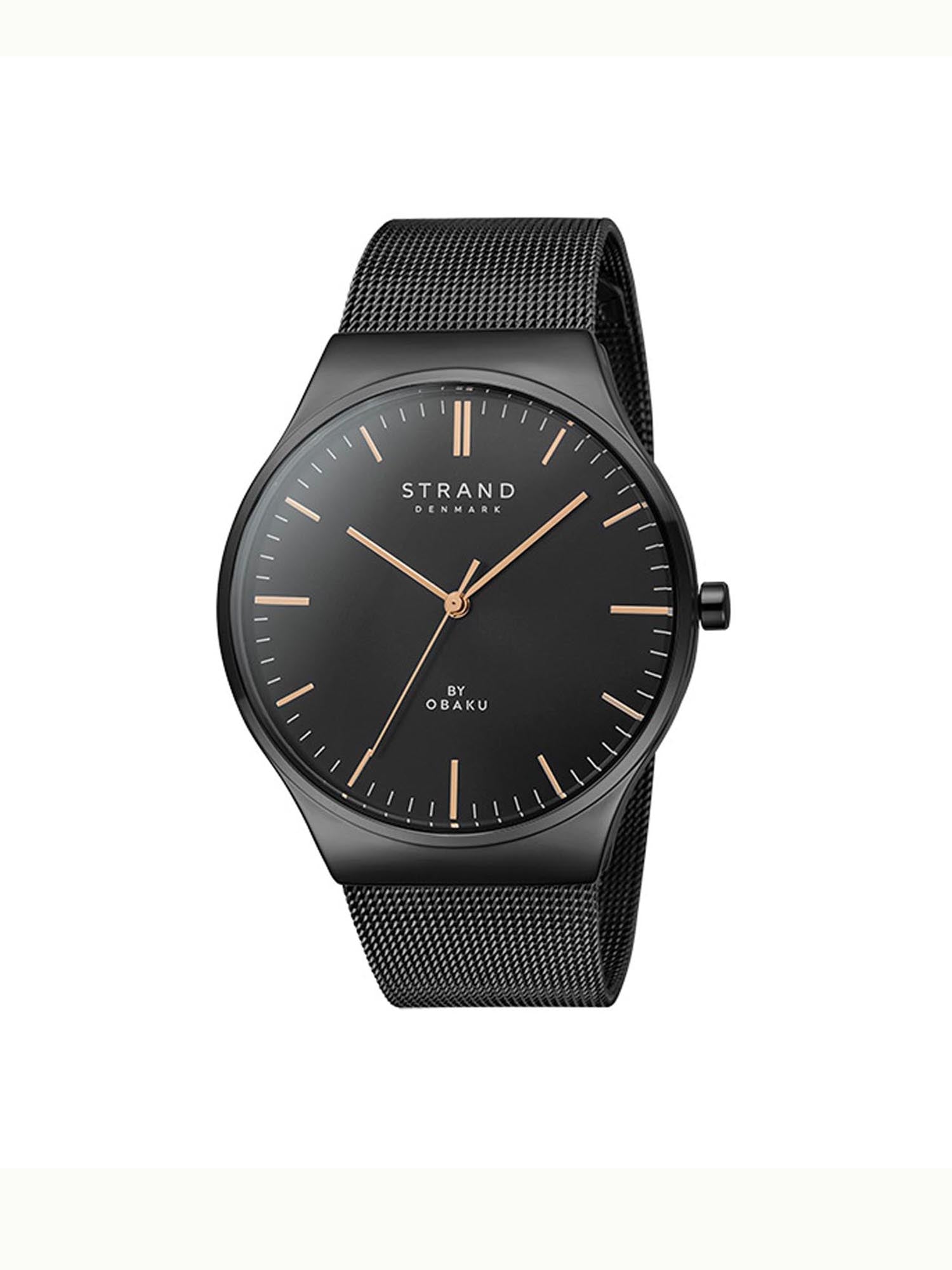 Strand By Obaku Mason Lille Charcoal Quartz Women's Watch - S717LXBBMB