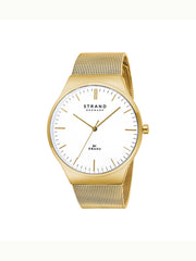 Strand By Obaku Mason Lille Gold Quartz Women's Watch - S717LXGWMG