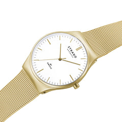 Strand By Obaku Mason Lille Gold Quartz Women's Watch - S717LXGWMG