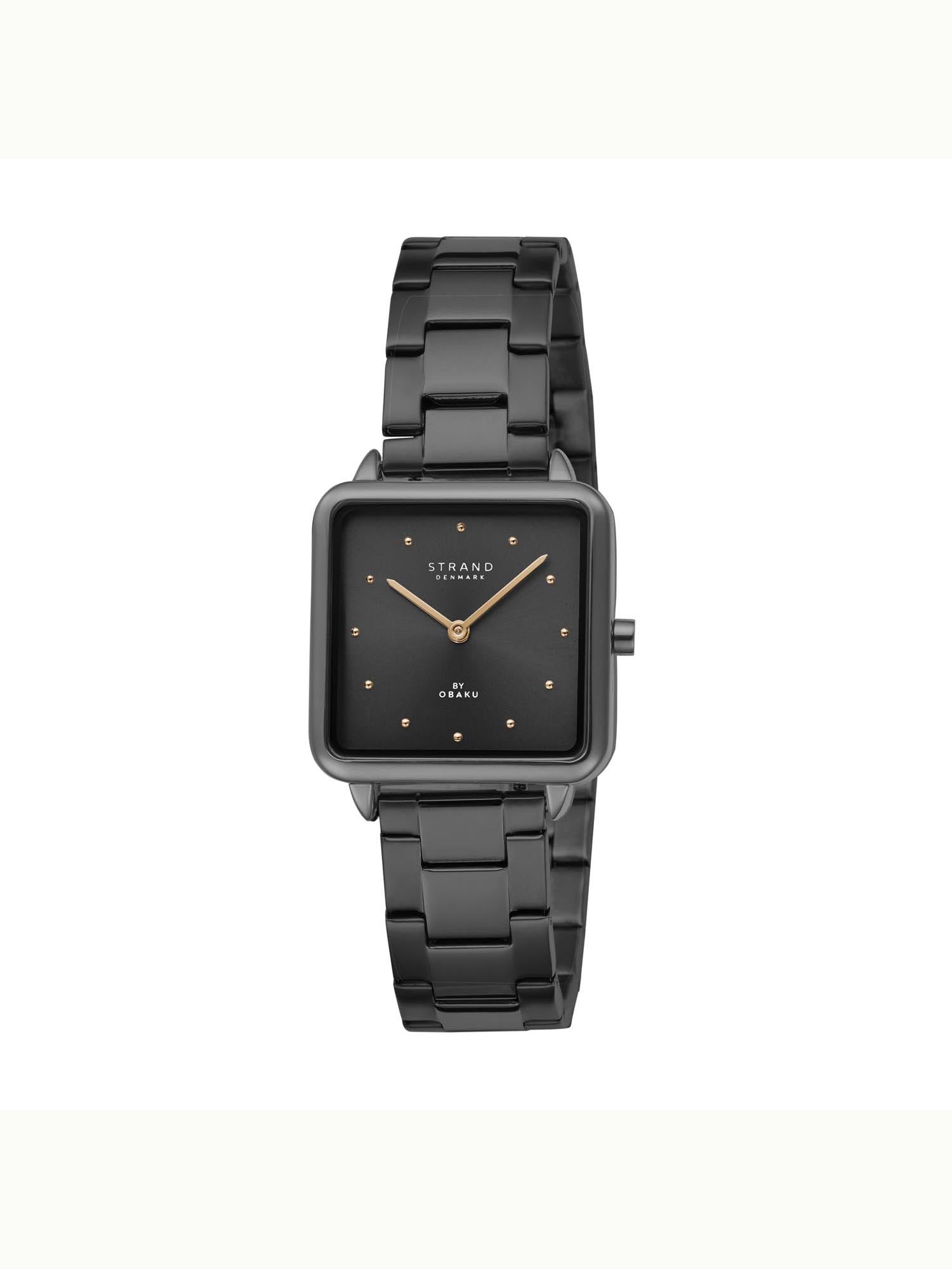 Strand By Obaku Rim Dark Quartz Women's Watch - S718LXBBSB